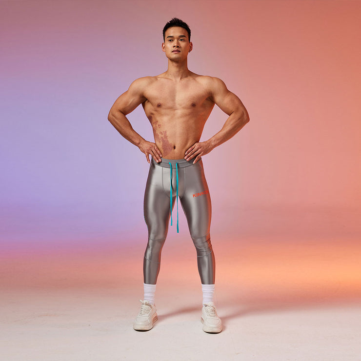 KINKON Ultra-Compression Silver Leggings