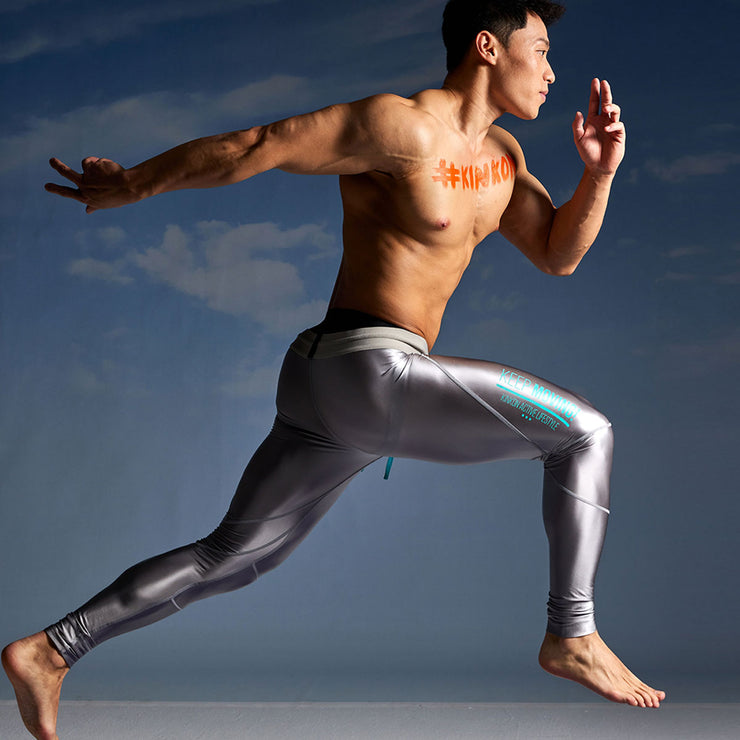 KINKON Ultra-Compression Silver Leggings