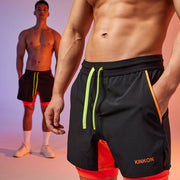 KINKON Double-Layer Recycled Coconut Fiber Shorts